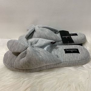 Cuddl Duds Knit Bow Slide Slipper Size XL -11